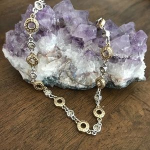 Coach Two Tone Crystal Necklace